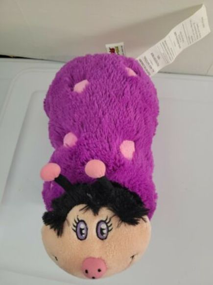 PILLOW PETS Pee-Wees 11” Plush Purple Pink Ladybug Pillow (Limited Edition 2010) - Picture 2 of 10